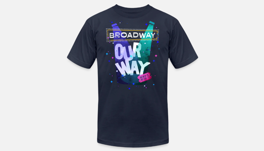 Beach Revue Navy Adult T-Shirt