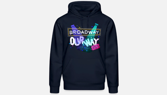 Beach Revue Navy Adult Hoodie