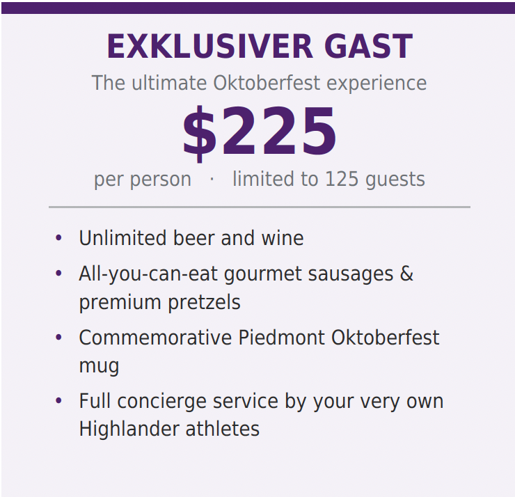 Piedmont Boosters Club 6th Annual Oktoberfest