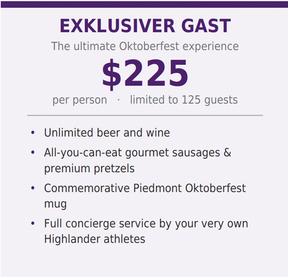 Piedmont Boosters Club 6th Annual Oktoberfest